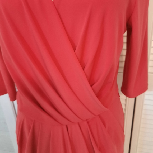 Ralph Lauren pleated draped cocktail dress sz 10 *B - Picture 3 of 6